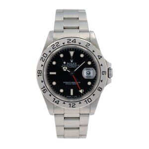 Rolex Explorer II 16570 40mm Black Luminous Dial GMT Bezel Oyster Band